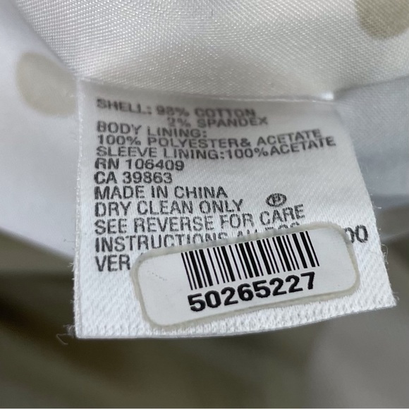 🍁 Tahari Arthur S Levine Lined Blazer Jacket Coat sz 6 - Picture 6 of 7